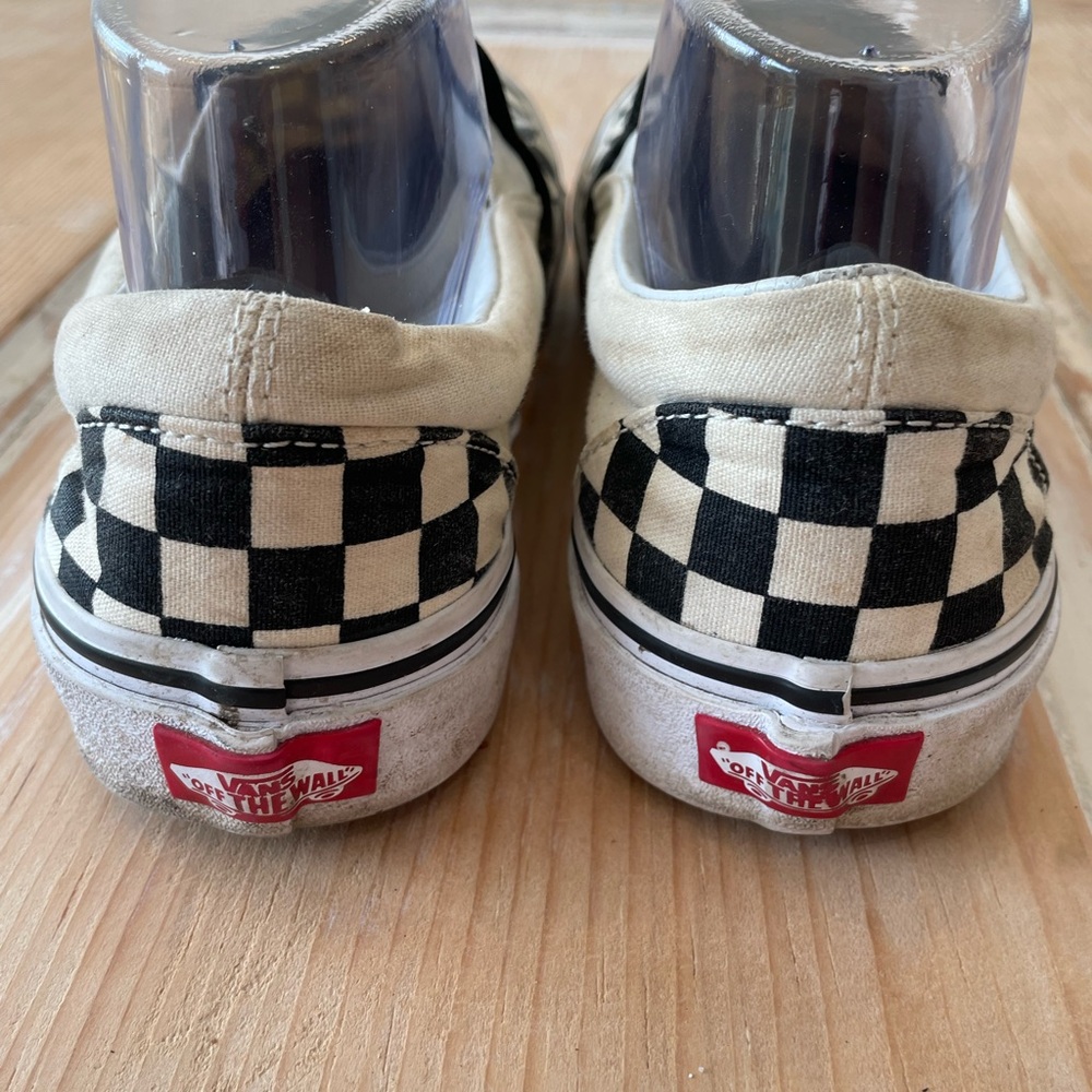 Vans Black and White Checkered Slip-Ons - Picture 3 of 5